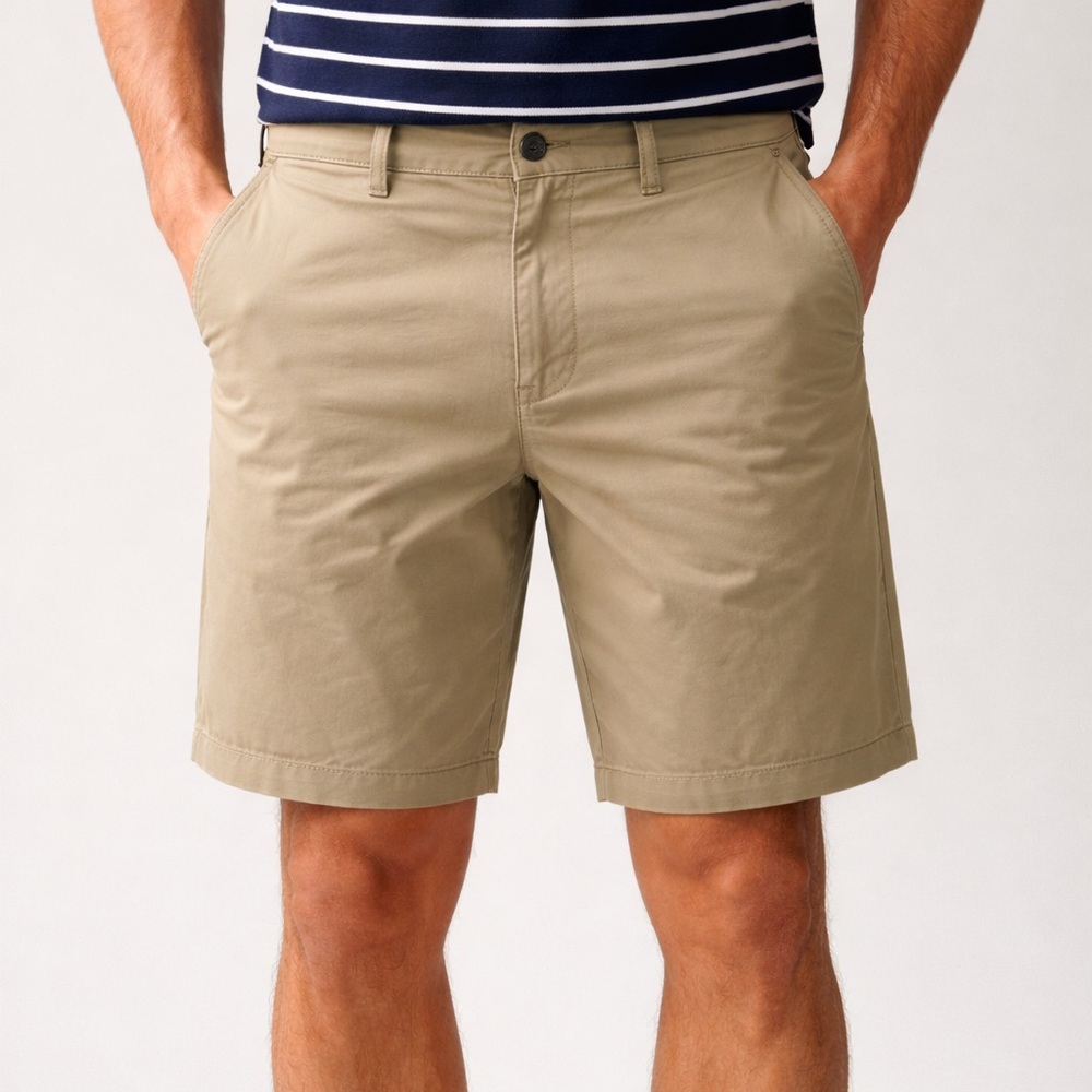 Speery Men's Classic Chino Shorts in Khaki
